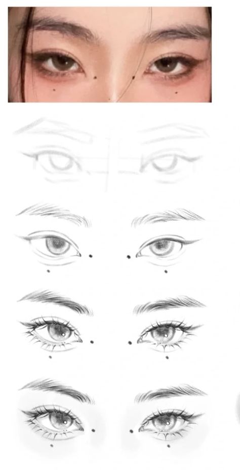 Eyes To Draw, Drawing Eyebrows, Face Art Drawing, American Traditional Tattoo Ideas, Traditional Tattoo Ideas, Art Of Drawing, Realistic Eye Drawing, 얼굴 드로잉, Eye Drawing Tutorials