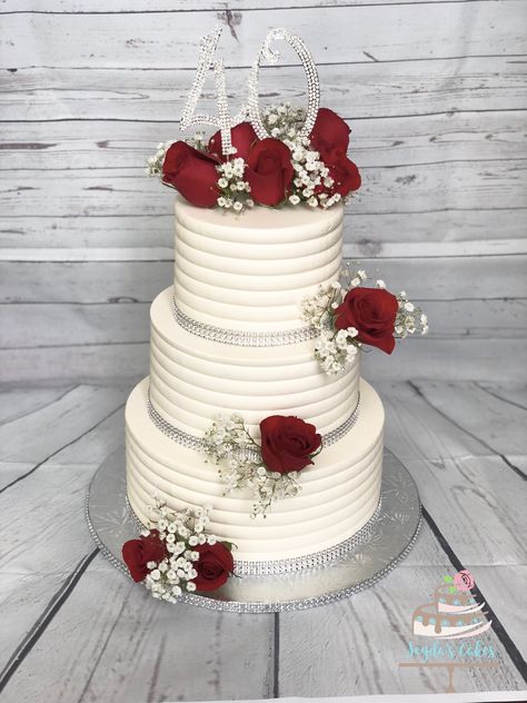 40th Wedding Anniversary Party Ideas, 40th Wedding Anniversary Cake, Latest Cake Design, 40th Anniversary Ideas, 60 Wedding Anniversary Cake, 40th Anniversary Party, Happy Anniversary Cakes, 9th Wedding Anniversary, Wedding Anniversary Cakes