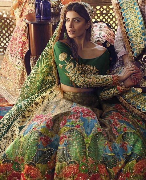 Ali Xeeshan, Desi Wedding Dresses, Pakistani Couture, Indian Bridal Wear, Ghagra Choli, Indian Bridal Fashion, Pakistani Bridal Dresses, Indian Bridal Outfits, Pakistani Wedding Dresses