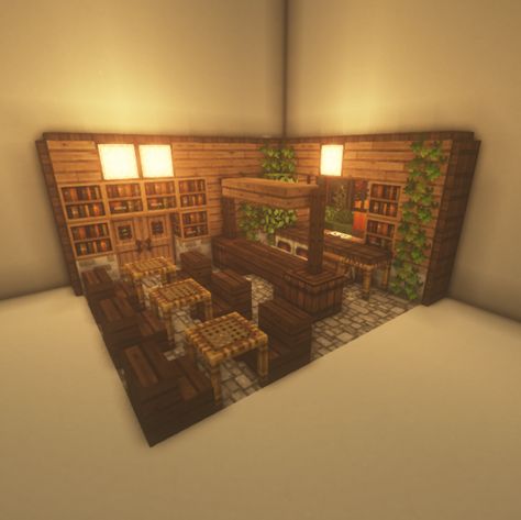 Overworld Majesty — minelied: cafe☕ Minecraft Library Ideas, Mc Builds, Minecraft Mansion, Minecraft Interior, Minecraft Structures, Minecraft Interior Design, Minecraft Cottage, Minecraft Castle, Minecraft Medieval