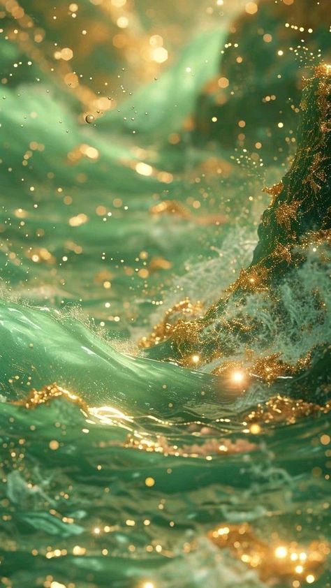 Green And Tan Aesthetic, Gold And Green Aesthetic, Positivity Project, Golden Fairy, Green Preppy, Golden Wallpaper, Picture Background, Ocean Eyes, Golden Background