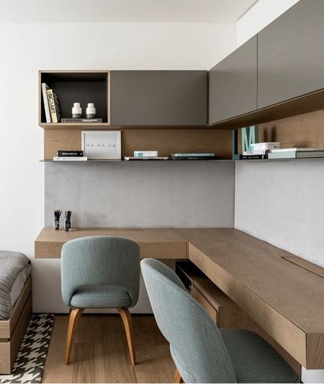 Small Home Office Furniture, Home Office Furniture Design, Furniture Design Ideas, Modern Home Offices, Study Room Design, Office Furniture Design, Small Home Office, Modern Home Office, Home Office Setup