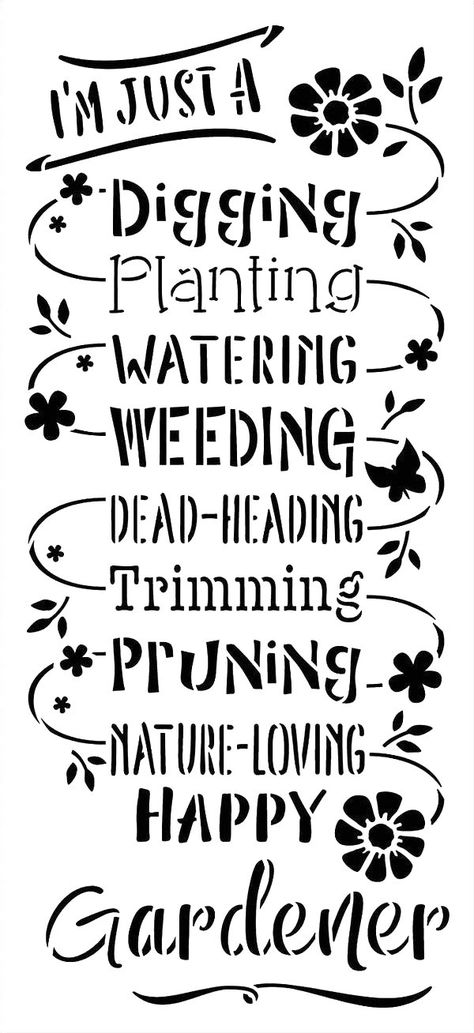 Garden Quotes Signs, Plant Signs, Cursive Script, Garden Whimsy, Garden Quotes, Garden Art Crafts, Garden Club, Outdoor Porch, Garden Signs