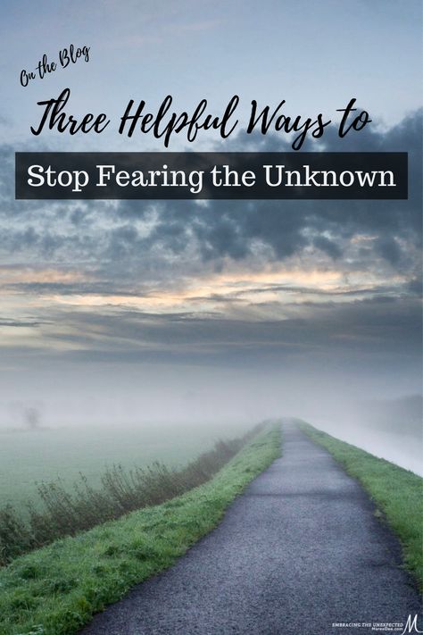 Recently I found myself in a place of fear, scrambling to halt my thoughts until I remembered three helpful ways to stop fearing the unknown. #fear #unknown #unexpected Facing Fear, Inspirational Blogs, Simple Prayers, Christian Counseling, Fear Of Flying, Positive Things, Fear Of The Unknown, Nothing To Fear, Biblical Inspiration