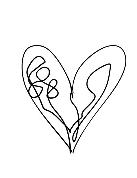 #heart #doodle #skizze #tattoo Scribble Heart Tattoo, Abstract Heart Tattoo, Heart Doodle, Scribble Art, Abstract Drawings, Tattoo Inspo, Tattoo You, Tattoo Idea, Heart Tattoo