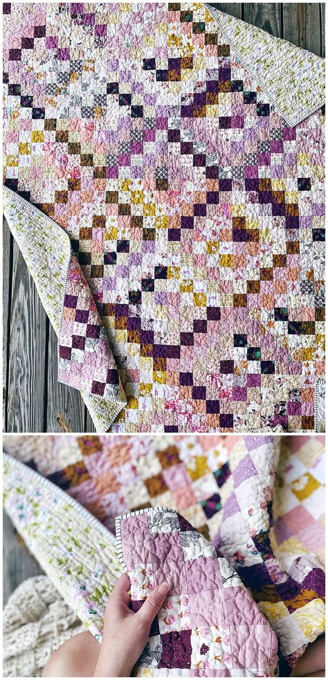 Trip Around The World Quilt Pattern Free Jelly Roll, Many Trips Around The World Quilt, Scrappy Trip Around The World Quilt, Trip Around The World Quilt Pattern Free, Trippy Quilt, Around The World Quilt Pattern, Trip Around The World Quilt, Around The World Quilt, Charm Quilts