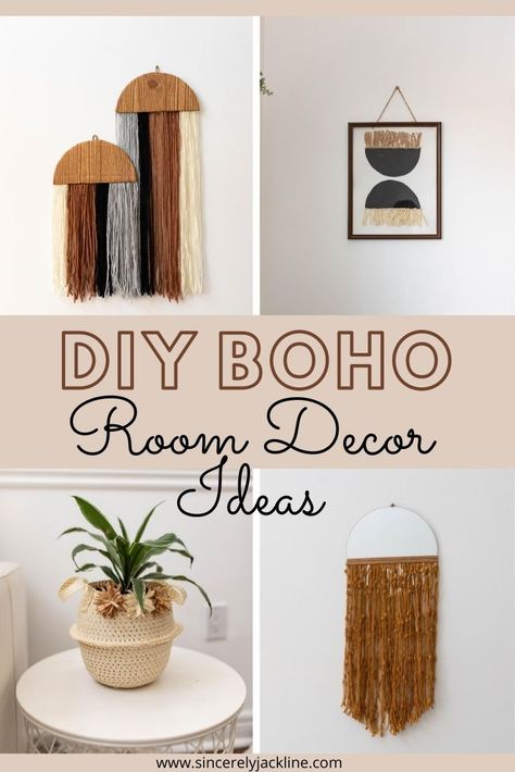 Easy Diy Boho Home Decor, Diy Boho Home Decor, Boho Decorations Diy, Boho Decor Ideas, Boho Decorations, Diy Boho Decor, Dekor Diy, Interior Minimalista, Boho Living Room Decor