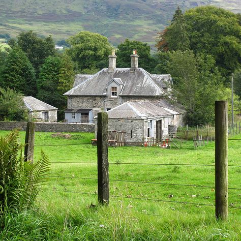 Farmhouse, Langholm, Scotland...I could really live here...beautiful...peaceful...KSS Abandoned Cottage, Old Fashioned Men, Scotland Forever, England And Scotland, Scottish Heritage, Old Farm, Stone House, Scotland Travel, British Isles