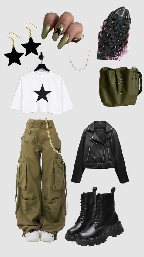 star girl ⭐🎱🍏🖤 Star Core Outfits, Conan Gray Inspired Outfits, Star Outfit Aesthetic, Bea Outfits, Star Girl Fashion, Star Girl Aesthetic Outfits, Xg Outfits, Star Girl Outfit, Aesthetic Y2k Outfits