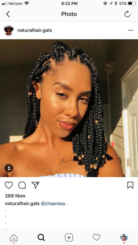 Braids For Summer, Shoulder Length Box Braids, Bob Box Braids Styles, Bob Box Braids, Large Box Braids, Medium Box Braids, Short Box Braids Hairstyles, Big Box Braids, Blonde Box Braids