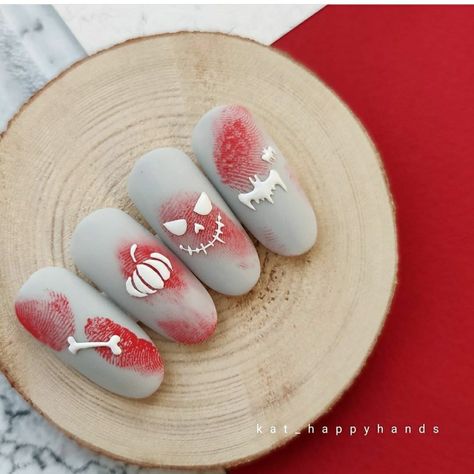 Ongles Halloween, Halloween Nails Diy, Horror Nails, Holloween Nails, Unghie Nail Art, Plaid Nails, Work Nails, Nail Art Designs Diy, Halloween Nail Designs