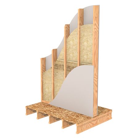 Single Wood Stud Interior Wall Insulation | ROCKWOOL Interior Wall Insulation, Wall Applications, Partition Walls, Wool Insulation, Timber Walls, Commercial Cleaning Services, Wood Studs, Stud Walls, Commercial Cleaning