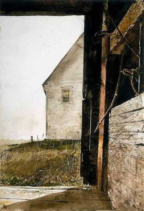 Andrew Wyeth Olson House, 1966 Watercolor on paper, 71 x 48.2 cm. (28 x 19 in.) Andrew Wyeth Watercolor, Christina's World, Wyeth Paintings, Andrew Wyeth Paintings, Andrew Wyeth Art, Nc Wyeth, Jamie Wyeth, Long Goodbye, N C Wyeth