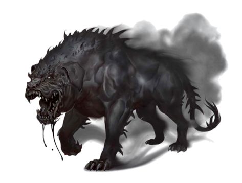 Shadow Mastiff, Shadow Creatures, Shadow Monster, Shadow Wolf, Beast Creature, Dnd Monsters, Fantasy Beasts, Monster Concept Art, Dungeons And Dragons Homebrew