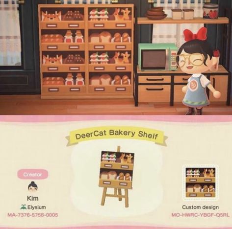 Animal Crossing Cafe, Nintendo Switch Animal Crossing, Acnh Cottagecore, Animal Crossing Guide, Qr Codes Animal Crossing, Bakery Design, New Animal Crossing, Animal Crossing Game, Minecraft Projects