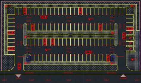 Parking Lot Design, Car Park Design, Parking Plan, Parking Building, Building Design Plan, Hotel Floor Plan, Urban Design Diagram, Parking Solutions, Hotel Plan