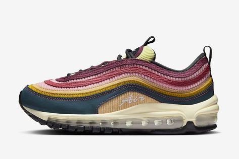 Since the Nike Air Max 97 is now over 25 years old, it’s about time it considered acting its age. Nike Air Max 97 Women, Deep Jungle, Nike Air Max For Women, Air Max Women, New Nike Air, Trendy Sneakers, Nike Air Max 97, Bruce Lee, Sporty Style