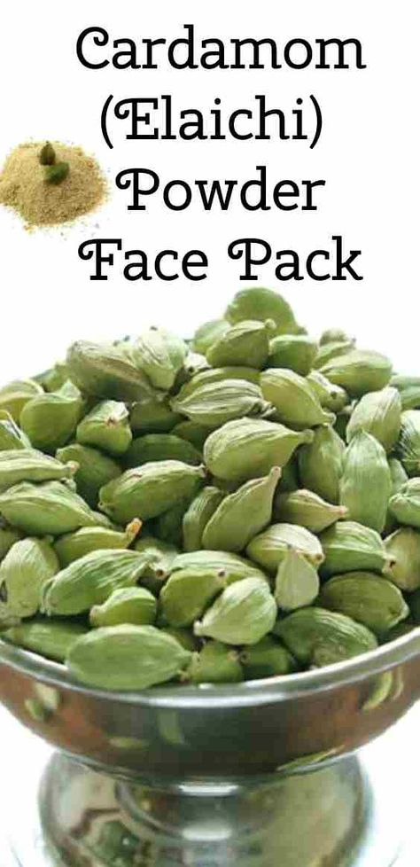 How To Apply Cardamom On Face~ Cardamom(Elaichi) Powder Face Pack Cinnamon Garden, Lemon On Face, Cardamom Recipe, Aloe Vera For Face, Honey Face, Exfoliating Mask, How To Prevent Cavities, Cardamom Powder, Diy Skincare