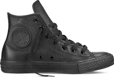 Black Leather Converse, All Black Converse, Converse High Top, Black High Top Sneakers, Leather Converse, Jack Purcell, Black Leather Sneakers, Black Converse, Star Sneakers