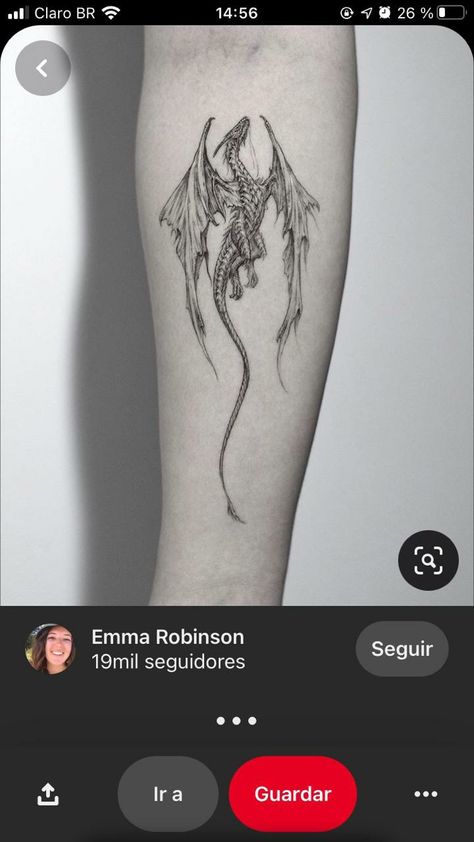 Dragon Tattoo Forearm, N Tattoo, Targaryen Tattoo, Dragon Tattoo Sketch, Small Dragon Tattoos, Small Dragon, Dragon Tattoo For Women, Dragon Tattoos, Fire Tattoo