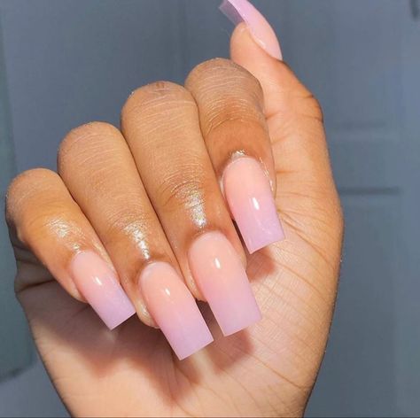 Purple Ombré French🍬 Purple Nails Medium, Ombre Nails Pink, Nails Lilac, Ombré French, Medium Nails, Lilac Nails, Nails Ombre, Pink Ombre Nails, Long Acrylic Nails Coffin