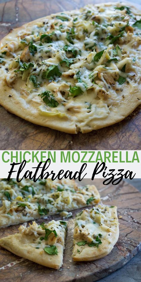 The Alfredo Chicken Mozzarella Flatbread Pizza is easy and everyone’s favorite that is satisfying that can be made in a hurry with rotisserie chicken.  #DineDreamDiscover #JustPlumCrazy #EasyEverydayRecipes #LifeInTheRV #LifeThroughTheLense  #FoodBlogger #Recipe #delicious #yummy #food #recipes #tasty #foodporn #foodie #cooking #yum #foodlover #chef #love #homemade #Delish #StPatricksDay Flatbread Pizza Toppings, Mozzarella Flatbread, Flatbread Pizza Recipe, Chicken Alfredo Pizza, Alfredo Chicken, Chicken Mozzarella, Flatbread Pizza Recipes, Chicken Flatbread, Mozzarella Chicken