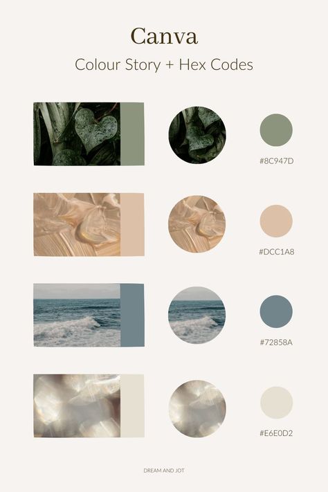 Earthy Color Palette Hex Code, Nature Colour Scheme, Wellness Colour Palette, Golden Color Code, Color Palette For Instagram, Brand Color Schemes, Elegant Infographic, Branding Color Palette Colour Schemes, Instagram Post Design Ideas