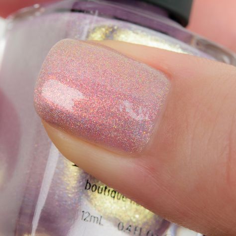 Ilnp Nail Polish, Shimmer Nail Polish, Holographic Nail Polish, Cool Undertones, Holographic Nails, In The Clouds, Nail Polishes, Close Up Photos, The Clouds