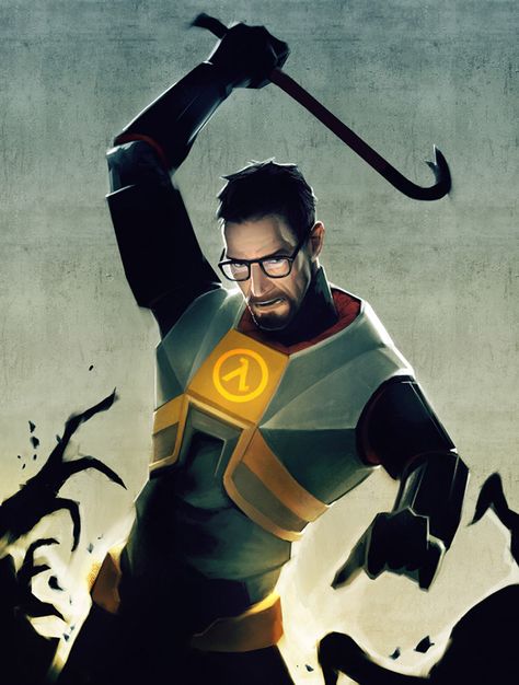 Gordon Freeman - Half-Life series Gordon Freeman, Valve Games, Video Game Memes, V Video, Half Life, G Man, The Right Man, Oblivion, Life Memes