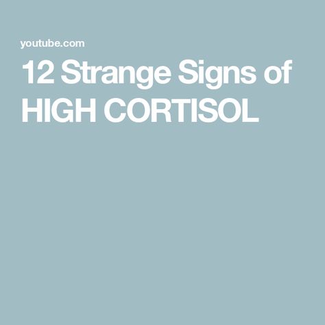 12 Strange Signs of HIGH CORTISOL Symptoms Of High Cortisol, Signs Of High Cortisol, High Cortisol Signs, Cortisol Imbalance, Reducing Cortisol, Strange Signs, Inflammation Diet Recipes, Somatic Healing, Reducing Cortisol Levels