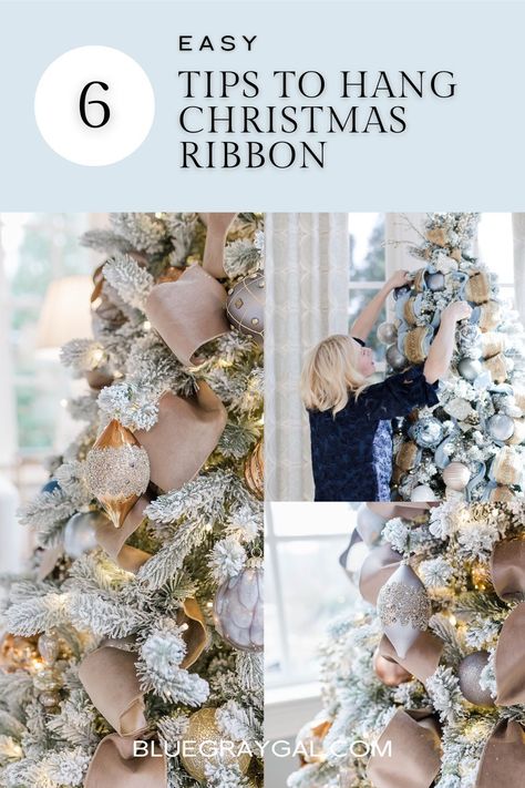 Silk Ribbon Christmas Tree, Velvet Ribbon On Christmas Trees, Weaving Ribbon Christmas Tree, Applying Ribbon To Christmas Tree, Mesh And Ribbon Christmas Tree, Christmas Trees With Mesh Ribbon, Ribbon On Flocked Christmas Tree, Professionally Decorated Christmas Trees, Pencil Tree Ribbon Ideas