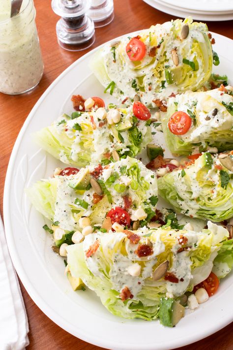 Favorite Summer Salad Recipes | For the Love of Cooking Wedge Salad Recipes, Southwestern Salad, Fresh Mango Salsa, Avocado Pasta Salad, Wedge Salad, Cilantro Lime Dressing, Best Mexican Recipes, Toasted Pumpkin Seeds, Roasted Cherry Tomatoes