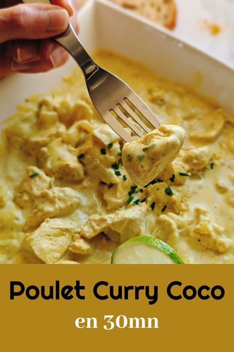 Ce poulet curry coco au Companion est facile à réaliser grâce au robot Companion. Ce repas facile et rapide ne prend que 30 minutes à faire et peut être servi avec du riz ou avec du pain naan. Poulet Curry Coco, Pain Naan, Robot Companion, Naan, 30 Minutes, Coco