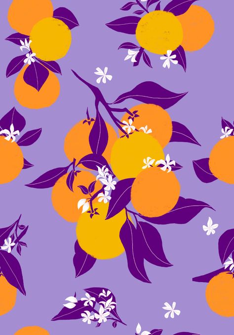 Oranges Pattern, Orange Palette, Orange Color Palettes, Purple Color Palettes, Posca Art, Pattern Design Inspiration, Purple Design, Purple Art, Color Palette Design