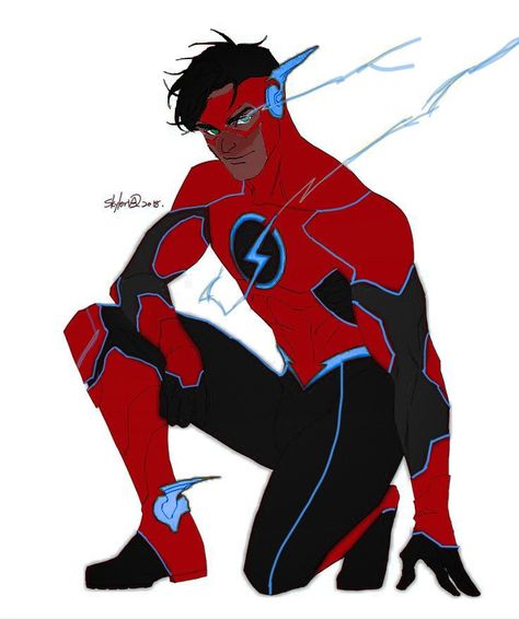 Speedster Superhero Oc, Superhero Suits Male Oc, Speedster Suit Designs Oc, Flash Suit Design, Speedster Suit Designs, Superhero Design Concept Art Suits, Speedster Oc, Pete Menefee, Speedster Superhero