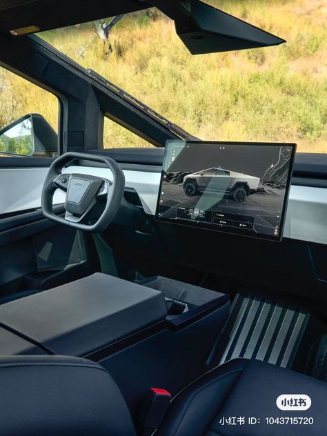 Tesla Interior, Concept Vehicles Sci Fi, Electric Pickup, Tesla Cybertruck, Kobe Bryant Wallpaper, Tesla Car, Car Goals, Rolls Royce Phantom, Truck Interior