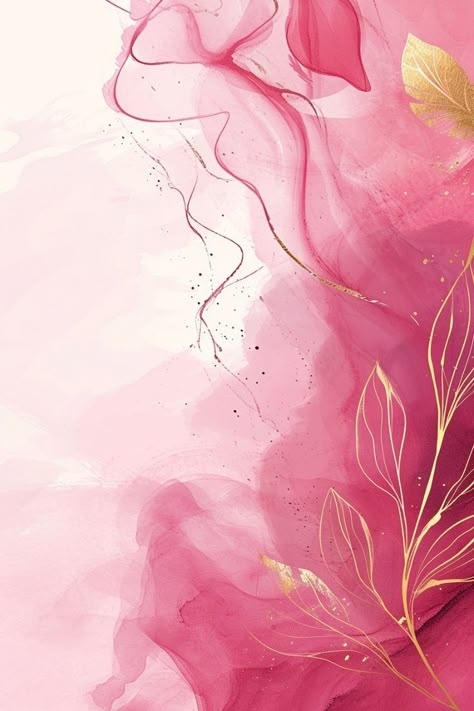 Pink Flower Background Design, Wallpaper Aesthetic Rosa, Floral Background Wallpapers, Pink Gold Background, Background Rosa, Rosa Wallpapers, Pink Background With Flowers, Pink Background Aesthetic, Pink Aesthetic Background