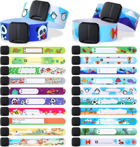 20 PCS Safety Wristband Bracelets for Child,Kids Anti Lost Safety ID Wristbands Reusable Identification Bracelets Adjustable Waterproof ID Band SOS Emergency Bands for Boys and Girls Outdoor Activity Cheap Punk Wristband For Concerts, Adjustable Band Wristband For Parties, Cheap Playful Bracelet Wristband, Adjustable Band Wristband For Festivals, Cheap Customizable Novelty Wristband, Baby Wishlist, Wristband Bracelet, Baby Safety, Electronic Toys