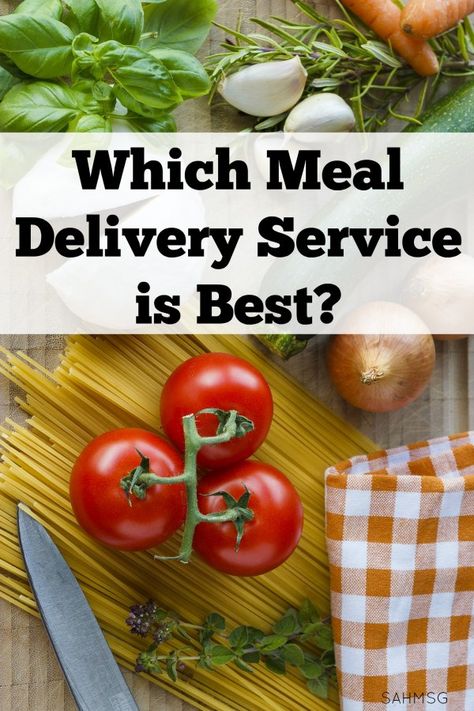 Meal Delivery Service Comparison: Which is Best? » The Stay-at-Home-Mom Survival Guide Mediterranean Diet Foods, Meal Service, Prepared Meals, The Mediterranean Diet, Food T, Meal Delivery Service, Diet Foods, Clean Eating Diet, Survival Guide