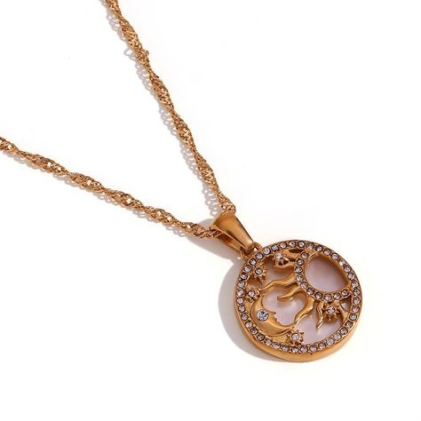 🌞🌙 Embrace the Balance of Day and Night with our 18K Gold Plated Sun and Moon Pendant Necklace! This exquisite piece symbolizes harmony and duality, combining the warmth of the sun with the mystery of the moon. Whether you’re dressing up or down, this pendant adds a celestial touch to any outfit✨ 🛒https://shorturl.at/VR9i6 #SunAndMoon #CelestialJewelry #GoldPendant #ElegantAccessories #CosmicBeauty #JewelryGoals #18KGoldPlated #NecklaceOfTheDay #JewelryAddict #FashionInspo #UniqueStyle #Ti... Sun And Moon Pendant, Heart Pendant Necklace Gold, Sun And Moon Necklace, Rhinestone Material, Moon Pendant Necklace, Gold Sun, Round Necklace, Celestial Jewelry, Charm Pendant Necklace