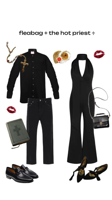 Fleabag and hot priest halloween costume #fleabag #hotpriest #halloween Priest Halloween Costume, Priest Halloween, Priest Costume, Halloween Parejas, Fantasy Party, Movie Halloween Costumes, Pretty Halloween Costumes, Trendy Halloween Costumes, Halloween Inspo