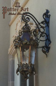 French Gas Lantern traditional Street Lighting, Spain Vacation, Gas Lanterns, Lantern Lamp, Style Deco, Street Lamp, Antique Lamps, Chandelier Lamp, Beautiful Lamp