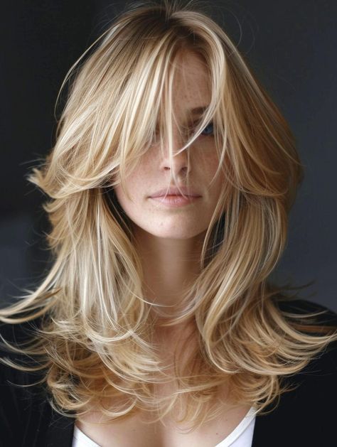 Stylish Medium Length Hair with Layers: Best Hairstyles and Cuts for All Textures Side Parted Layered Hair, Hair Cuts Mid Length Layers, Mid Back Length Hair With Layers, Medium Length Hair With Layers Middle Part, Medium Layered Hair With Side Bangs, Straight Mid Length Hair With Layers, Medium Length Straight Hair With Layers, Layered Shaggy Hair, Medium Length Hair With Layers Side Part