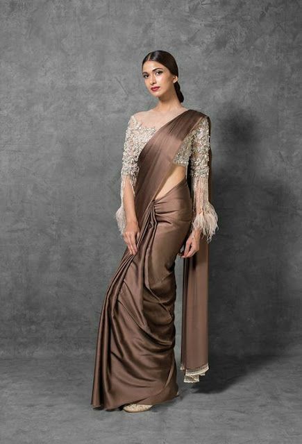 Latest Plain saree with Designer Blouse Ideas || Glam up your Plain saree looks | Bling Sparkle डिजाइनर कपड़े, Saree Jackets, Sarees For Girls, Blouse Back Neck Designs, Plain Saree, Indian Saree Blouses Designs, Simple Sarees, Saree Blouse Patterns, Saree Designs Party Wear