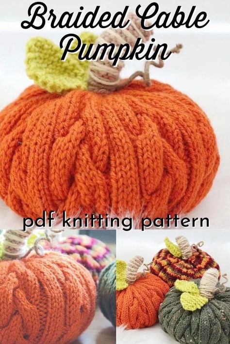 Pumpkin Knitting Pattern, Pumpkin Knitting, Fox Pumpkin, Etsy Knitting Patterns, Crochet Pumpkins, Fall Is In The Air, Crochet Stitches Free, Market Ideas, Crochet Pumpkin