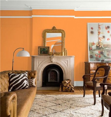 Look at the paint color combination I created with Benjamin Moore. Via @benjamin_moore. Wall: New Dawn 133; Trim: White Heron OC-57. White Trim Living Room, Trim Living Room, Edwardian Hallway, White Heron, Peach Walls, Color Combinations Paint, Choosing Paint, Wall White, Yellow Room