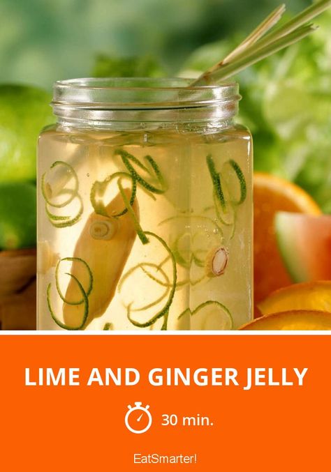 Ginger Jelly Recipe, Ginger Jelly, Fantasy Feast, Ginger Jam, Pear Ginger, Native Foods, Jam Recipes Homemade, Jelly Recipe, Lime Recipes