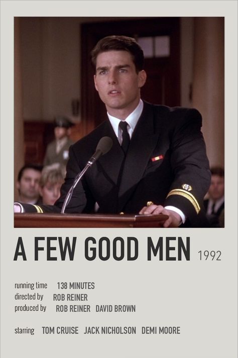 Best Man Movie, Classic Movies List, A Few Good Men, Polaroid Movie Poster, Romcom Movies, Tom Cruise Movies, Workplace Culture, Movies To Watch Teenagers, Iconic Movie Posters