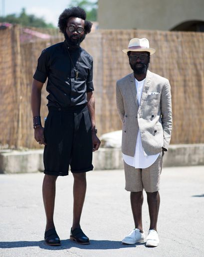 Shaka Maidoh & Sam Lambert. Black & White. True Style. Men. Fashion. Proper. Blazer. Shirts. Oversized. Beauty. +1 Rudeboy Style, Nick Wooster, Shirts Oversized, Rude Boy, Beard Styles For Men, Fashion Suits For Men, Sharp Dressed Man, Mens Trends, Well Dressed Men