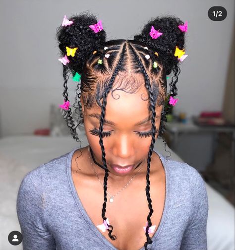 Elastic Hair Bands Hairstyles, Cute Hairstyles With Rubber Bands, Bands Hairstyles, Hairstyles With Rubber Bands, Band Hairstyles, Rubber Band Hairstyles, Lil Girl Hairstyles, Kids Curly Hairstyles, Quick Hair